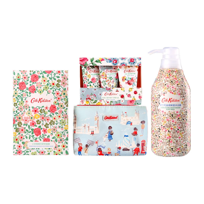 Cath kidston набор гелей-скрабов для душа "грейпфрут" успокаивающий и ароматный набор из 4/6