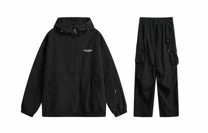 Golfcross asosiy modellari harflar logotipi bosma bir rangli plili ko'p cho'ntakli ish kiyimi tog 'tizimi ochiq havoda dam olish uchun sport kostyumi erkaklar va ayollar modellari