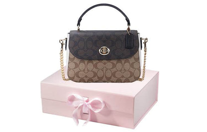 Сумка женская Coach Marlie 24 Patchwork Knob Flap Old - Boxette Shop
