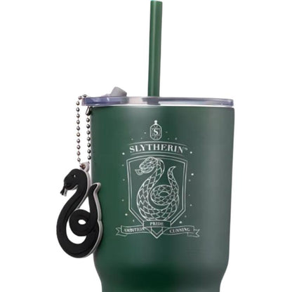 Minty x harry potter совместный бренд harry potter collection college pendant stainless steel straw mug slytherin green 580ml