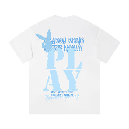 Футболка с коротким рукавом playboy fashion trend для мужчин и женщин