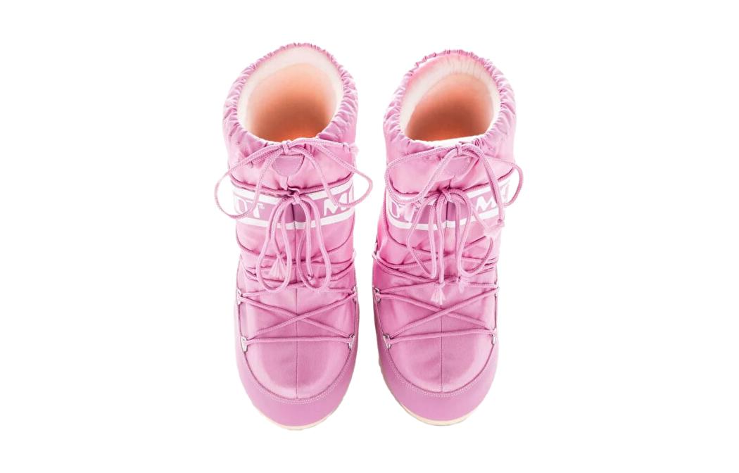 Moon boot nylon удобные повседневные сотни модных детских сапог розовые детские