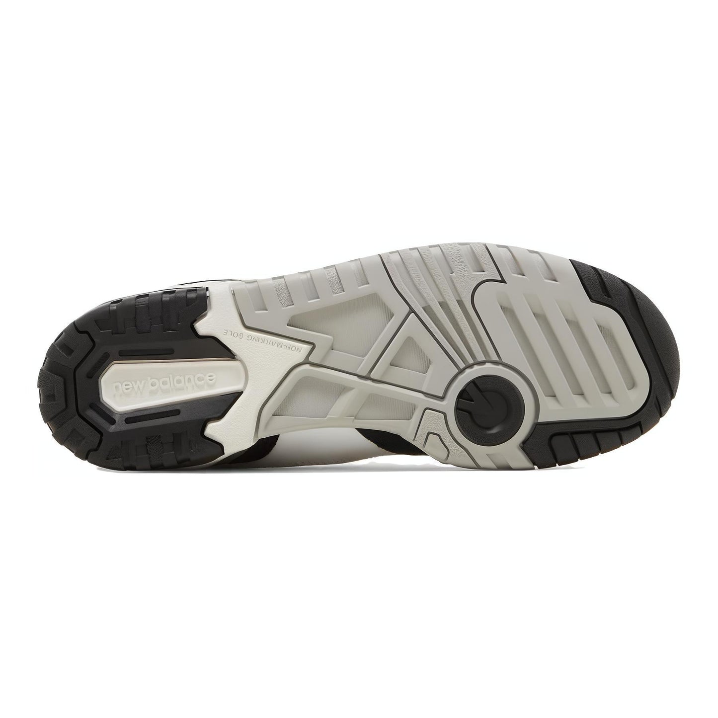 New Balans nb 550 qora oq o'smirlar uchun past top bolalar basketbol poyabzali