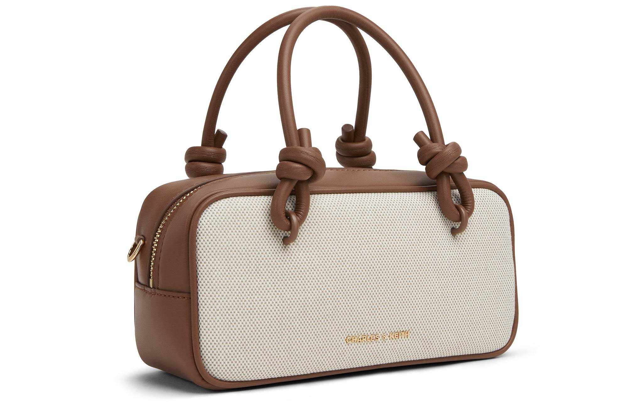 Сумка женская Charles&Keith Canvas Collection Rope Knot Boston - Boxette Shop