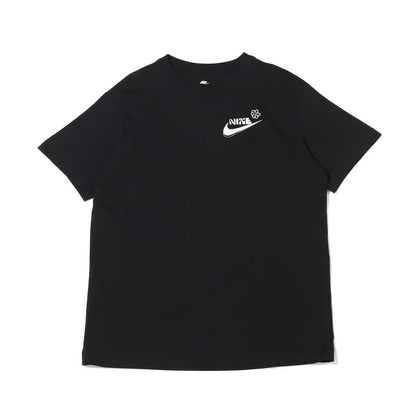 Nike american retro letter logo print casual round neck pullover short sleeve t-shirt women's black