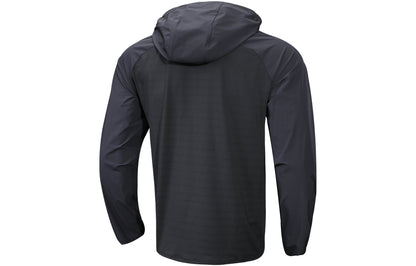Under armour solid logo stretch sports woven jacket осенняя мужская куртка черного цвета