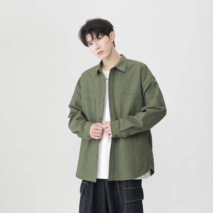 Igoi modasi ochiq ko'cha modasi bo'sh shaharbo'yi tekis rangli yuz lapelli ko'krak qafasi ikki cho'ntakli nafas oladigan ko'ylak ko'ylagi yuqori ko'chada yo'lovchi terisi qulay tasodifiy tasodifiy biznes uzun yengli ko'ylak erkaklar va ayollar bir xil