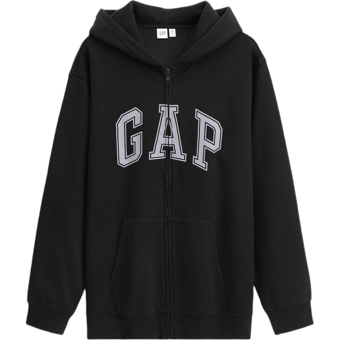 Gap осень письмо логотип принт мягкой капюшоном случайные куртка толстовка мужские и женские модели - Boxette Shop