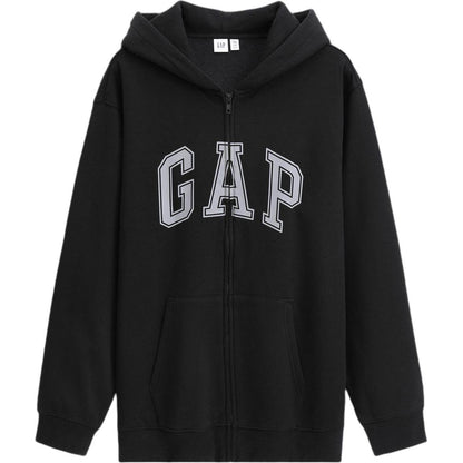 Gap осень письмо логотип принт мягкой капюшоном случайные куртка толстовка мужские и женские модели - Boxette Shop