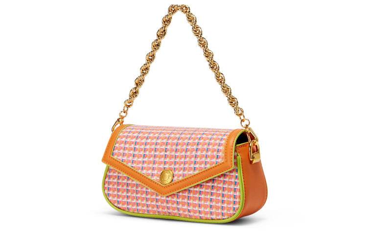 Сумка женская Charles&Keith Retro Color Blocking Chain Flap - Boxette Shop