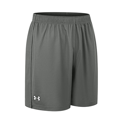 Under armour quick dry breathable knit solid elastic waist athletic shorts unisex grey
