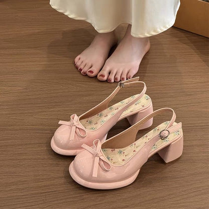 Cherry&kalika микрофибра кожа модная мода сладкий и милый ниша бабочка дизайн нежный леди элегантный простой случайный французский свет роскошный шик каблук высокие каблуки женские