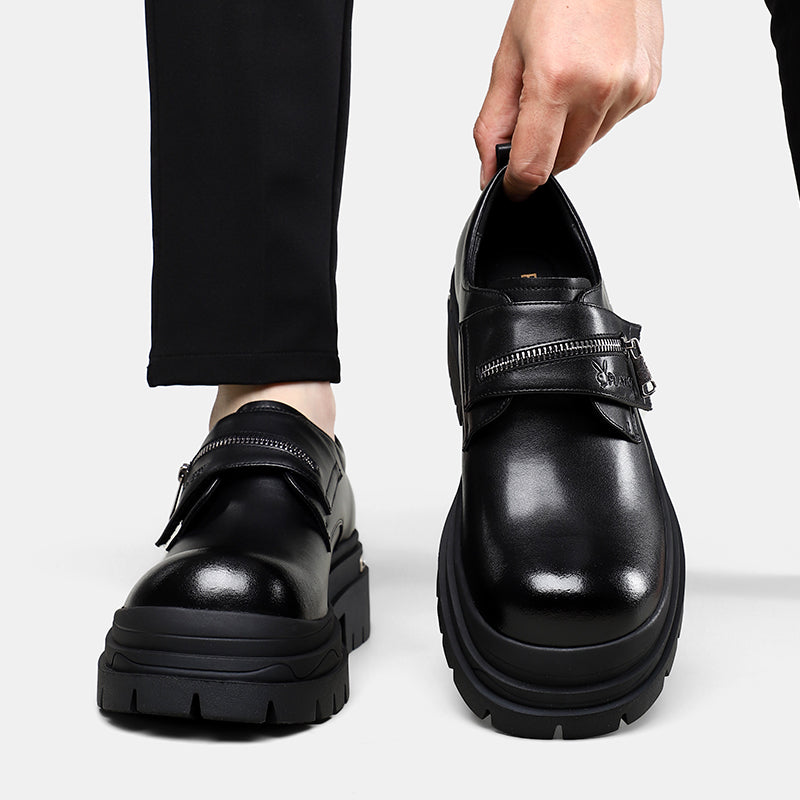 Playboy retro trend biznes qalin pastki kundalik poyabzal erkaklar qora