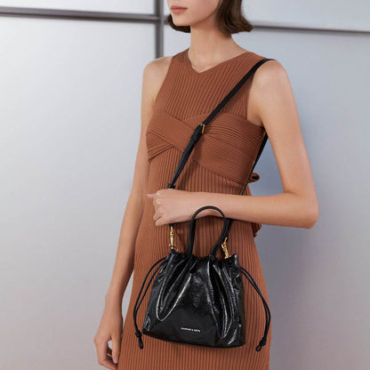 Сумка женская Charles&Keith Ck Soft Drawstring Pu S - Boxette Shop