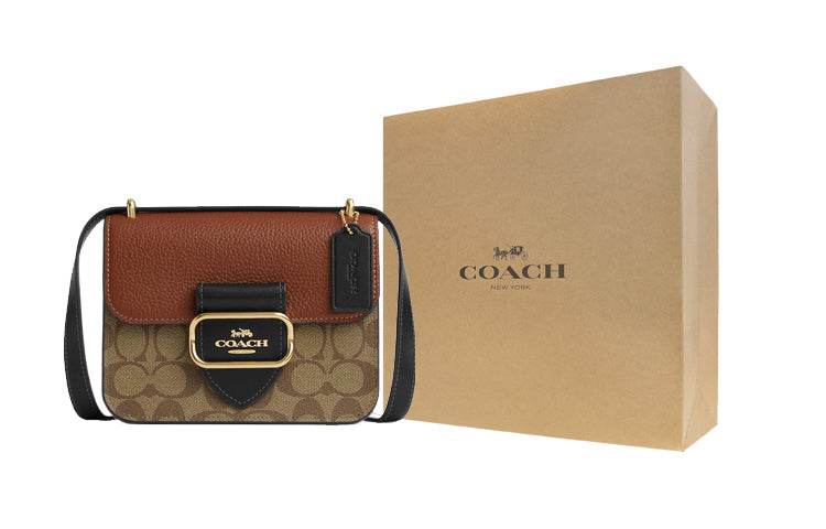 Сумка женская Coach Morgan 18 Patchwork Iconic Square - Boxette Shop