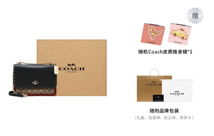 Сумка женская Coach Klare 21 Rivet Embellished Chain Leather - Boxette Shop