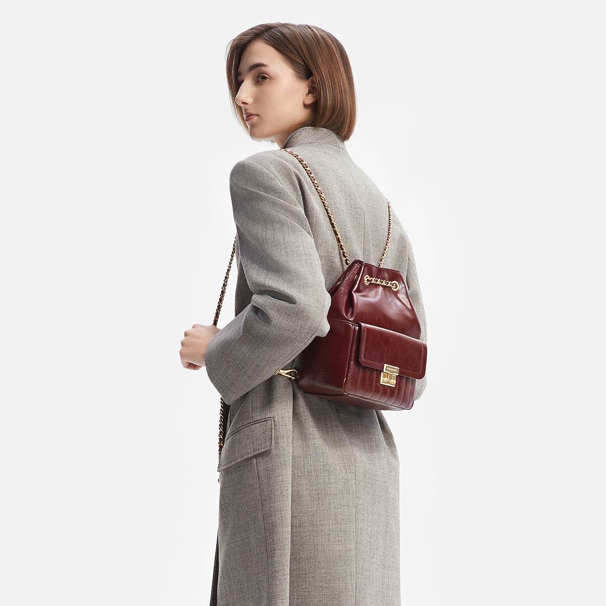 Сумка женская Charles&Keith Commuter Multi-purpose Chain Pleated - Boxette Shop