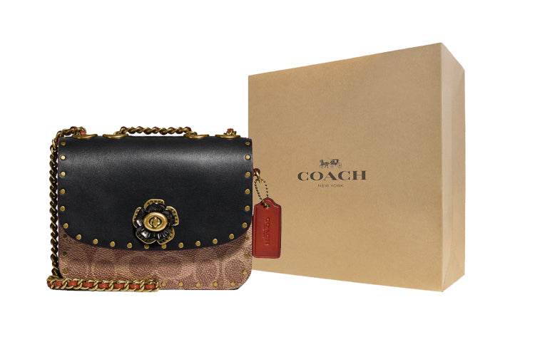 Сумка женская Coach Madison 16 Camellia Spin Lock - Boxette Shop