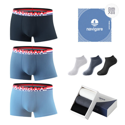 Navigare Cotton Silk 10A erkaklar bokschisi brifinglari