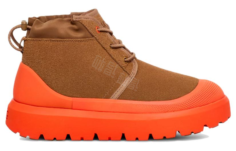 Ugg neumel weather hybrid short snow boots unisex brown orange