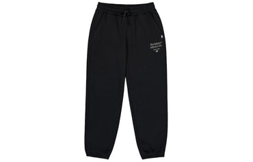 Yangi balansli harfli bosma oʻrta bel galstukli oddiy, qulay trikotajli sport shimlari qora ayollar