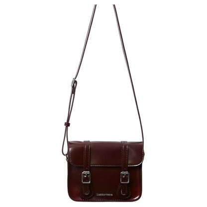 Dr.martens martin двойная пряжка с магнитной застежкой полиуретан crossbody regular унисекс пара вишнево-красный