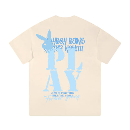 Футболка с коротким рукавом playboy fashion trend для мужчин и женщин