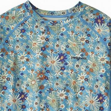 Patagonia Rashguard tez quruq quyoshdan himoya qiluvchi dumaloq bolalar sviteri