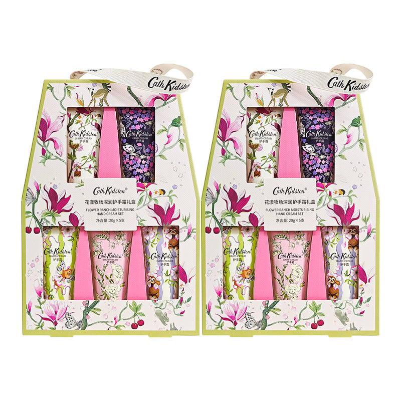 Cath kidston uk imported flower ranch deep moisture hand cream gift set personal care set moisturising aromatic effect 20g*5