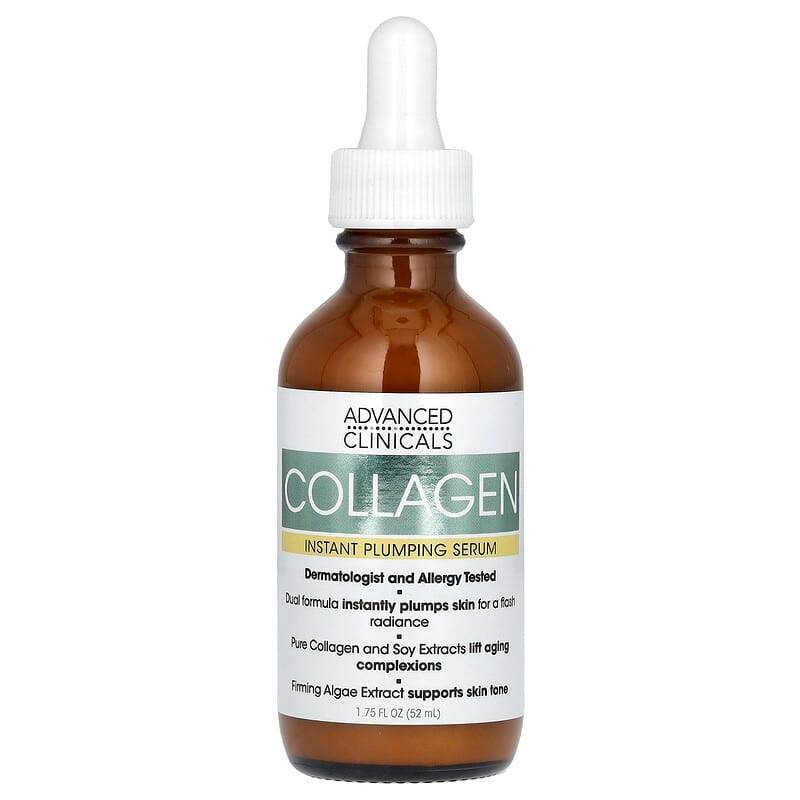Сыворотка Advanced Clinicals Collagen, 52 мл (1,75 жидк. унций) - Boxette Shop