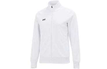 Under armour andromeda сплошной цвет воротника-стойки повседневная спортивная куртка женская белая