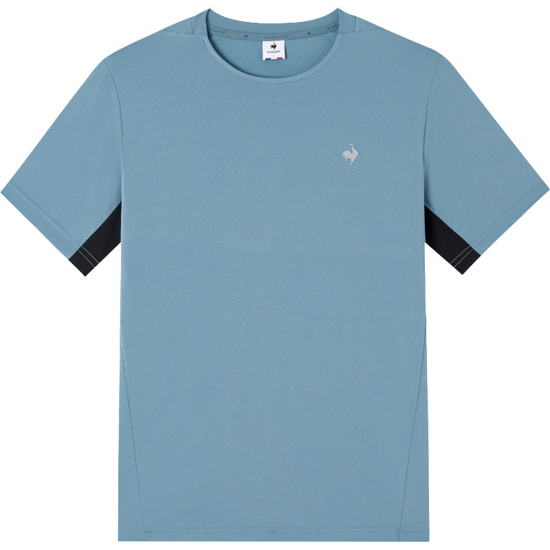 Le coq sportif frantsuz xo'roz mashqi qulay dumaloq bo'yinli sport nafas oladigan qisqa yengli futbolka erkaklar