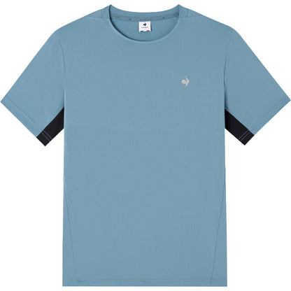 Le coq sportif frantsuz xo'roz mashqi qulay dumaloq bo'yinli sport nafas oladigan qisqa yengli futbolka erkaklar