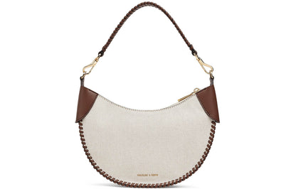 Сумка женская Charles&Keith Canvas Collection Blade Hanging Crescent - Boxette Shop