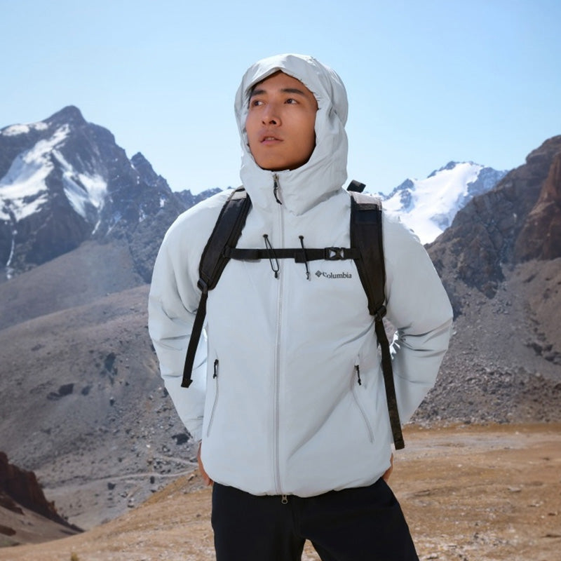 Columbia fw25 gold dot thermal warm waterproof windproof 700 puff hooded jacket down jacket men's