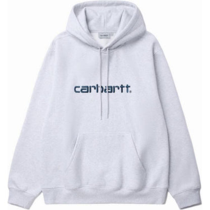 Carhartt wip klassik pullover logotipi erta kuz harfli kashtado'zlik logotipi katta cho'ntak bo'shashgan qalpoqli uzun yengli erkaklar sviteri