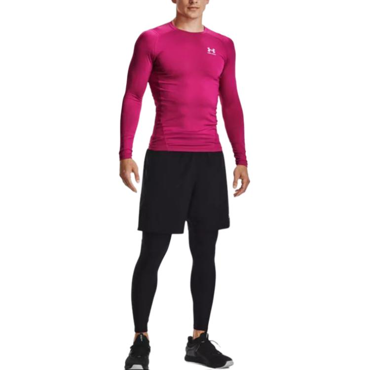 Under armour heatgear tight дышащий тренировки бег фитнес брюки внутренние леггинсы спортивные брюки мужские черный