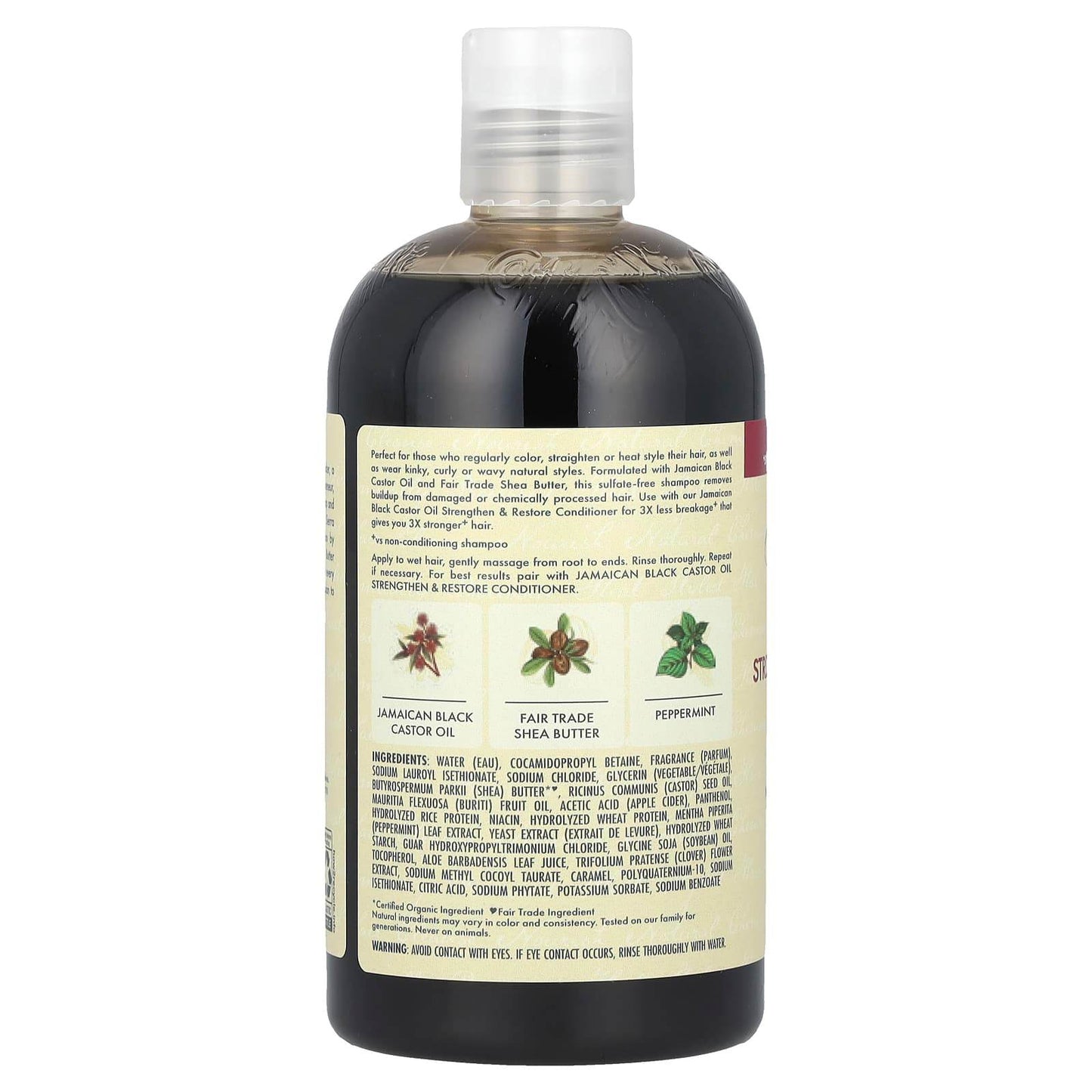 Шампунь SheaMoistureс ямайским чёрным касторовым маслом , 384 мл - Boxette Shop