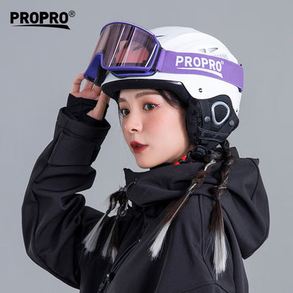 Горнолыжный шлем и очки Propro