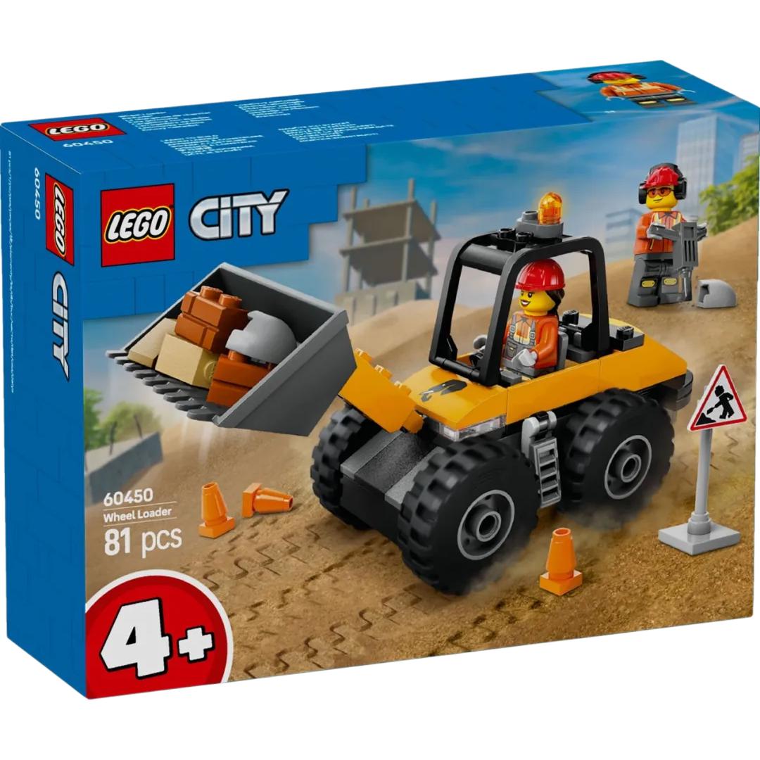LEGO sariq g'ildirakli yuklagich (60450)