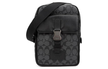 Сумка мужская Coach Track 18 Old Flower Canvas Leather - Boxette Shop