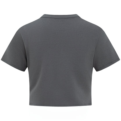 Golfcross shirin salqin ziravorlar qiz uslubi oddiy asosiy ko'p harfli logotipli bosma elkali qisqa yengli pullover yumaloq bo'yinli qisqa yengli yarim yengli ayollar futbolkasi