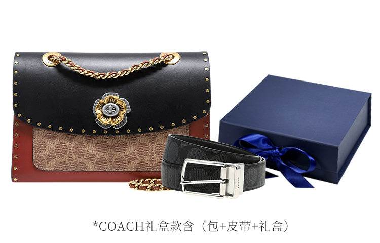 Сумка женская Coach Parker 26 Camellia Printed Rivet Trim - Boxette Shop