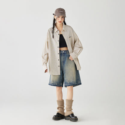 Golfcross yapon kolleji uslubidagi shaharbo'yi chiziqli bir ko'krakli tasodifiy lapel uzun yengli ko'ylak ko'ylagi juftlik modellari