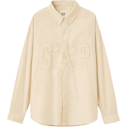 Рубашка Gap Long Sleeve Logo Stripe Shirt - Boxette Shop