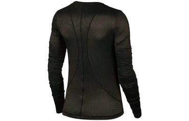 Трикотаж с длинным рукавом nike chest brand print women's black - Boxette Shop