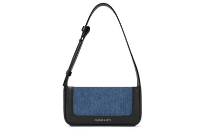 Сумка женская Charles&Keith Simple Fabric S Denim Dark - Boxette Shop
