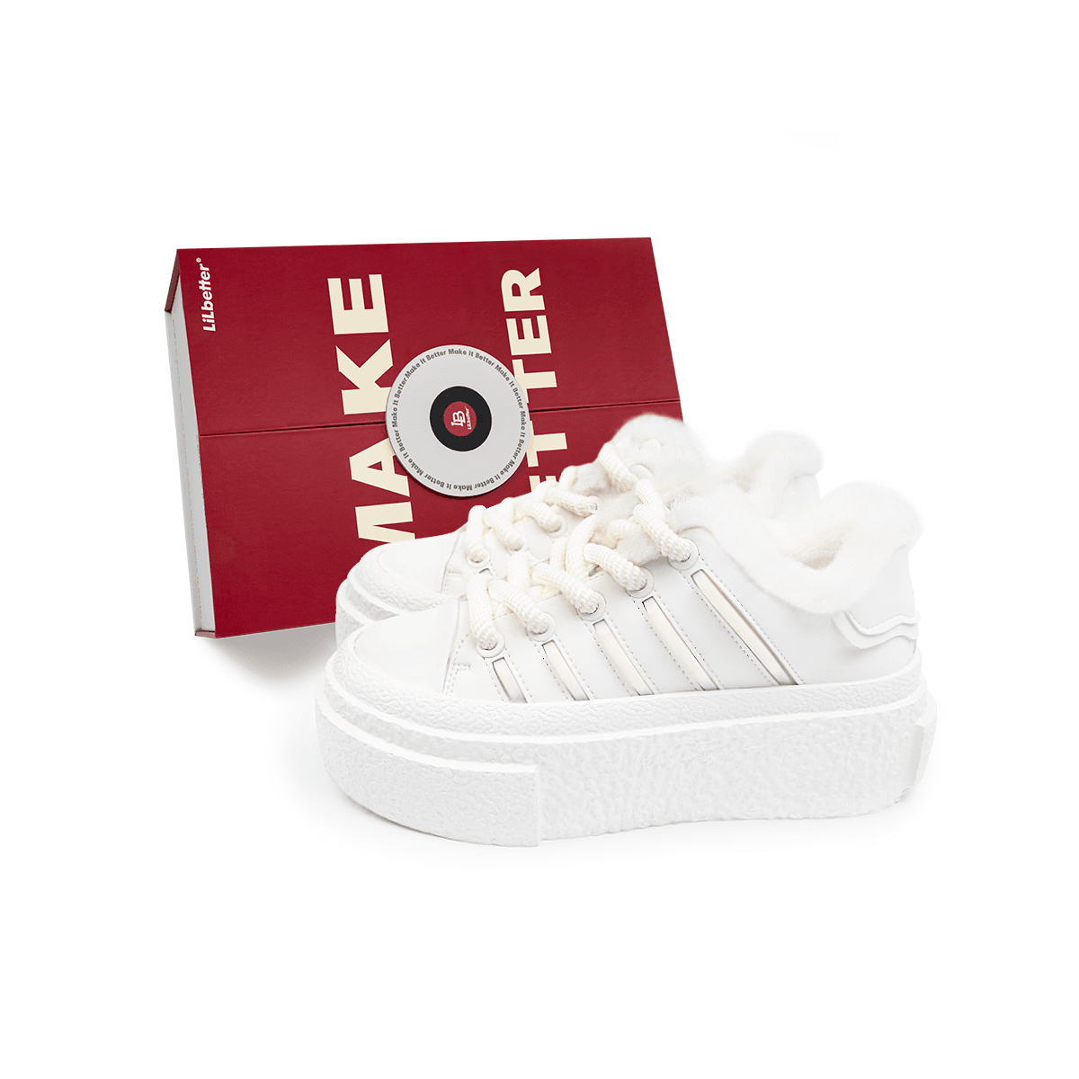 Кеды женские Lilbetter Baking Series Winter Plush - Boxette Shop