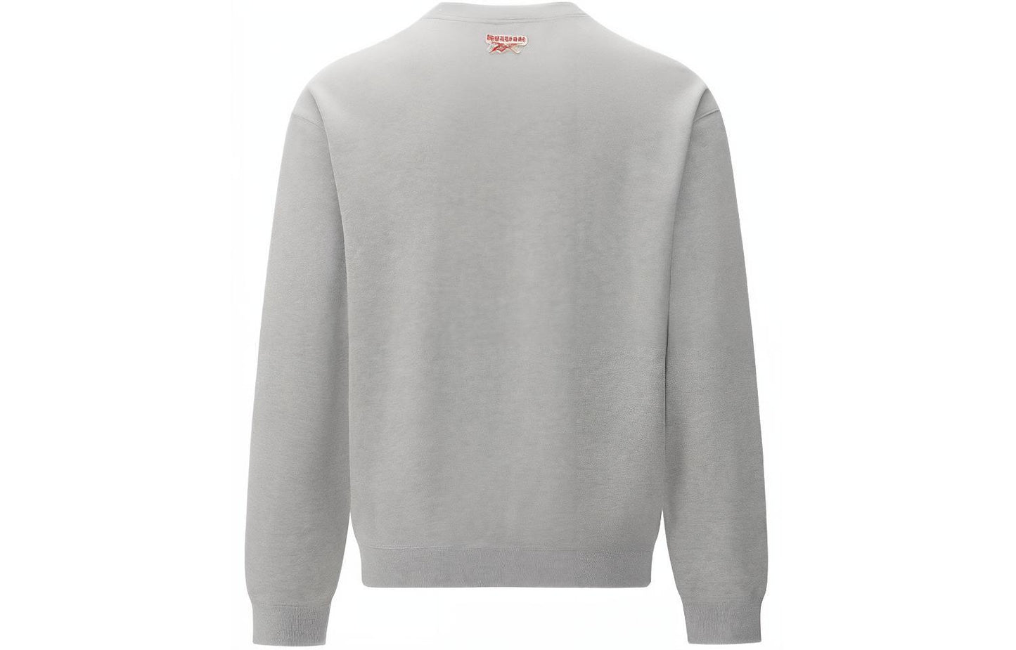 Reebok Letter Print Trikotaj kazak paxta kozok Uniseks ochiq kanop kulrang