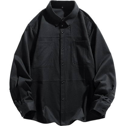 Igoi modasi ochiq ko'cha modasi bo'sh shaharbo'yi tekis rangli yuz lapelli ko'krak qafasi ikki cho'ntakli nafas oladigan ko'ylak ko'ylagi yuqori ko'chada yo'lovchi terisi qulay tasodifiy tasodifiy biznes uzun yengli ko'ylak erkaklar va ayollar bir xil